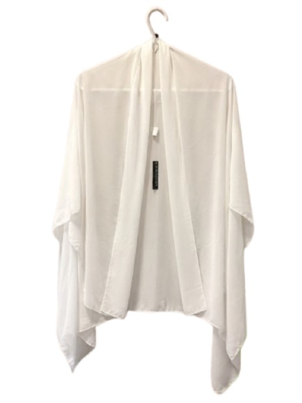 Ekouaer White Chiffon Sarong – Size M, Lightweight Sheer Beach Wrap
